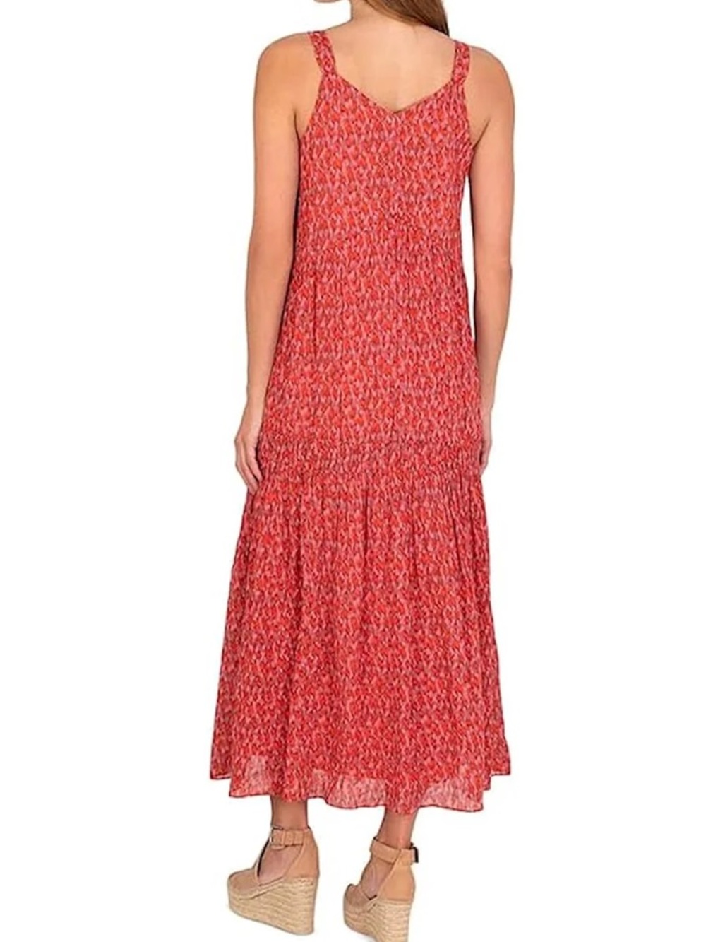 New Joie Limited Edition V-Neck Ladies Maxi Tiered Skirt Dress - Picture 2 of 3